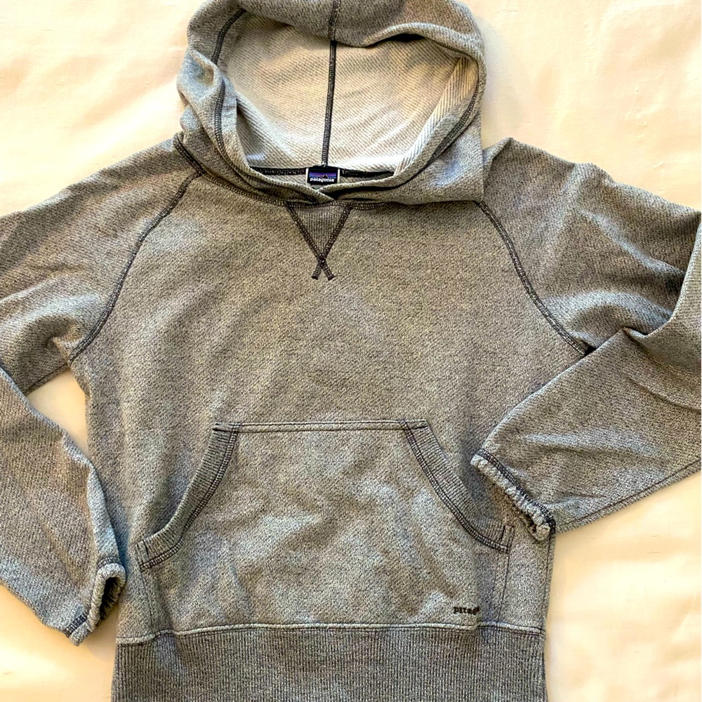 Patagonia heather grey hoody